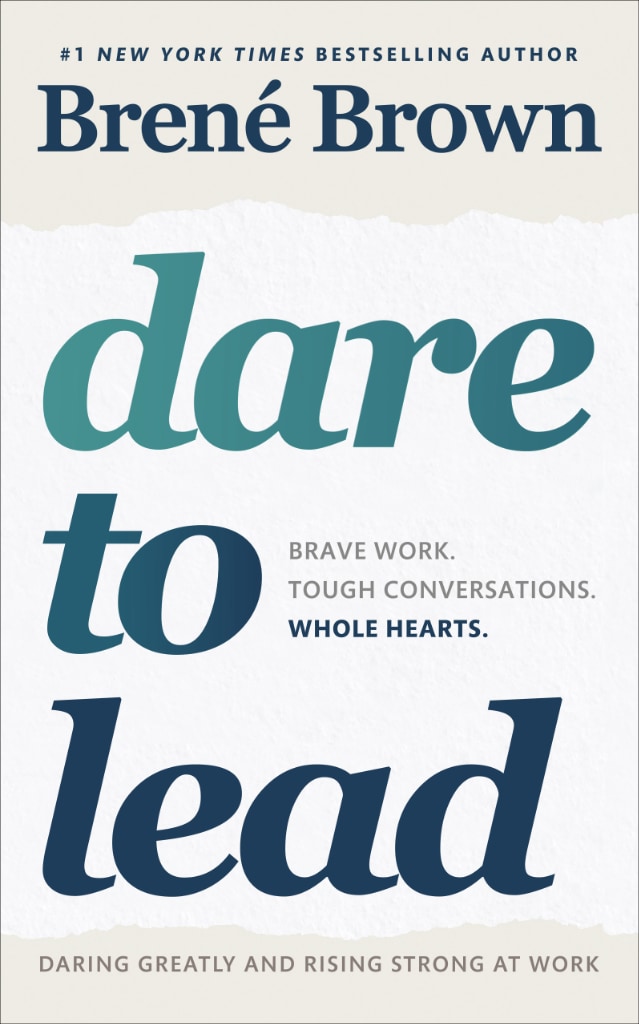 The cover of Dare to Lead by Brené Brown