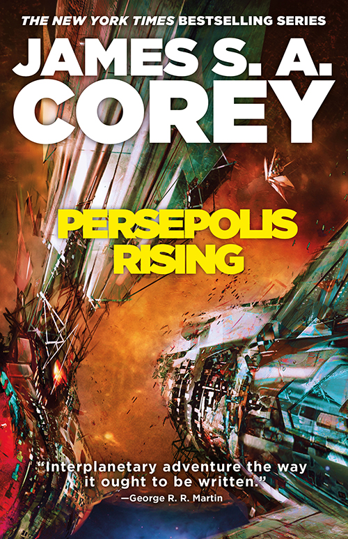 The cover of Persepolis Rising by James S. A. Corey